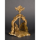 +PRASA DO KART, brąz złocony, XIX wiek.   950 / 240